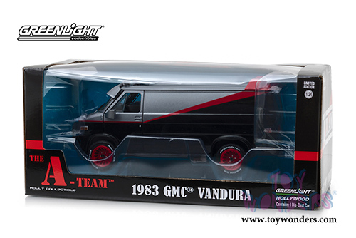 Greenlight - Hollywood The A-Team&trade; GMC&reg; Vandura (1983, 1/24 scale diecast model car, Gray/Black) 84072