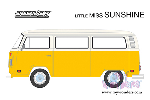 Greenlight Hollywood - Little Miss Sunshine Volkswagen Type 2 (T2) Bus (1978, 1/24 scale diecast model car, Yellow/White) 84081
