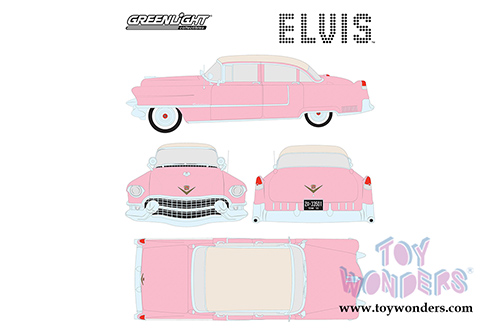 Greenlight Hollywood - Elvis Presley's Cadillac Fleetwood&trade; Series 60 Hardtop (1955, 1/24 scale diecast model car, Pink) 84092
