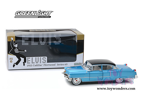 Greenlight Hollywood - Elvis Presley's Cadillac Fleetwood&trade; Series 60 Hardtop (1955, 1/24 scale diecast model car, Blue) 84093