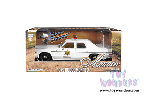 Greenlight - Dodge Monaco Hazzard County Sheriff (1975, 1/24 scale diecast model car, Cream) 84094