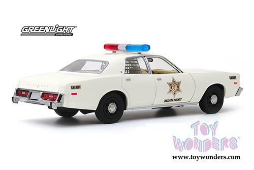 Greenlight - Plymouth Fury Hazzard County Sheriff (1977, 1/24 scale diecast model car, Cream) 84095
