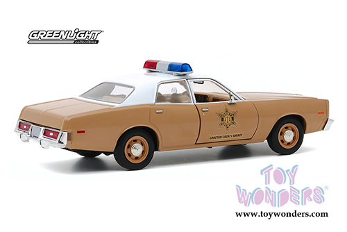 Greenlight - Dodge Coronet Choctaw County Sheriff (1975, 1/24 scale diecast model car, Brown/White) 84097
