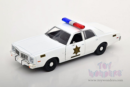 Greenlight - Dodge Coronet Hazzard County Sheriff (1975, 1/24 scale diecast model car, White) 84104