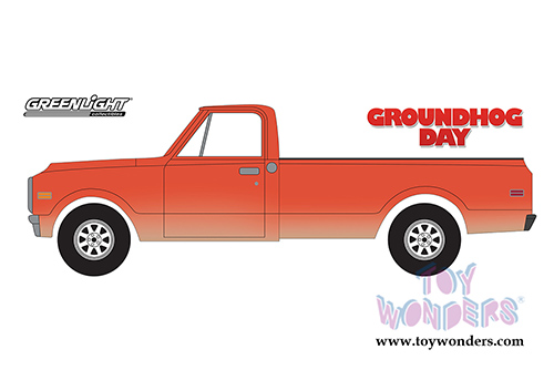 Greenlight Hollywood Series 13 | Chevrolet&reg; C-10 Pickup Truck "Groundhog Day" (1971, 1/24 scale diecast model car, Orange Weathered) 84131