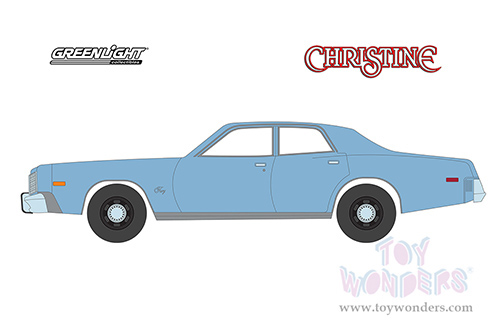 Greenlight Hollywood - Christine (1983) Detective Rudolph Junkins - Plymouth Fury (1977, 1/24 scale diecast model car, Steel Blue) 84142