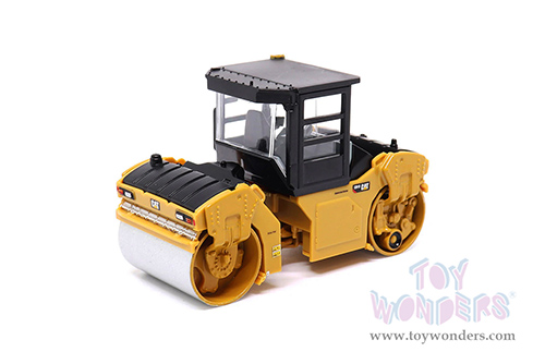 Diecast Masters - Caterpillar® CB-13 Tandem Vibratory Roller with CAB (1/64 scale diecast model car, Yellow/Black) 84641CS
