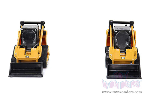 Diecast Masters - Caterpillar® 272D2 Skid Steer Loader & Cat 297D2 Compact Track Loader Twin Pack (1/64 scale diecast model car, Yellow/Black) 84647CS