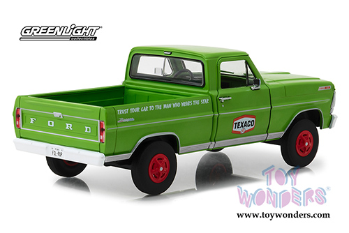 Greenlight - Running on Empty Series 1 | Texaco Oil Ford F-100 Pick Up Truck (1967, 1/24 scale diecast model car, Green) 85012