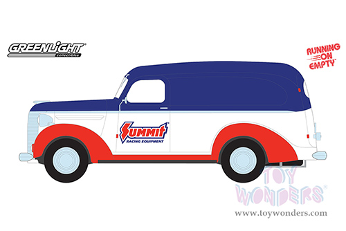Greenlight - Running on Empty Series 5 | Chevrolet® Panel Truck Summit Racing Equipment (1939, 1/24 scale diecast model car, Red/Blue/White) 85061