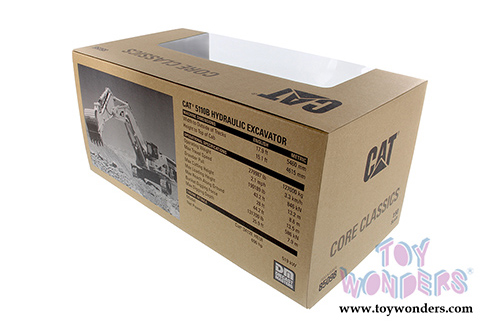 Diecast Masters - Caterpillar 5110B Hydraulic Excavator with Operator - Core Classics Series (1/50 scale diecast model car, Yellow) 85098C