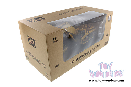 Diecast Masters - Caterpillar 5110B Hydraulic Excavator with Operator - Core Classics Series (1/50 scale diecast model car, Yellow) 85098C