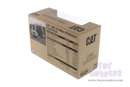 Diecast Masters - Caterpillar® 308C CR Mini Hydraulic Excavator with Operator - Core Classics Series (1/50 scale diecast model car, Yellow) 85129C MAP: $49.99