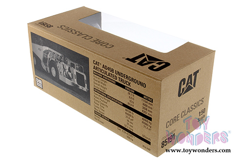 Diecast Masters - Caterpillar AD45B Underground Articulated Truck Tractor - Core Classics Series (1/50 scale diecast model car, Yellow) 85191