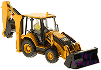 Diecast Masters - Caterpillar 432F2 Side Shift Backhoe Loader High Line Series (1/50 scale diecast model car, Yellow) 85249