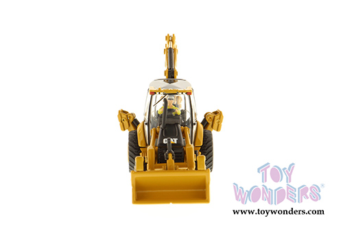 Diecast Masters - Caterpillar 450E Backhoe Loader with Operator - High Line Series (HO 1/87 scale diecast model car, Yellow) 85263 MAP: $34.99