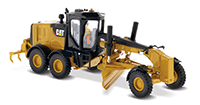 Diecast Masters - Caterpillar 12M3 Motor Grader with Operator - High Line Series (HO 1/87 scale diecast model car, Yellow) 85520