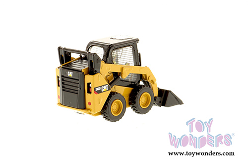 Diecast Masters - Caterpillar 242D Compact Skid Steer Loader with Operator - High Line Series (1/50 scale diecast model car, Yellow) 85525