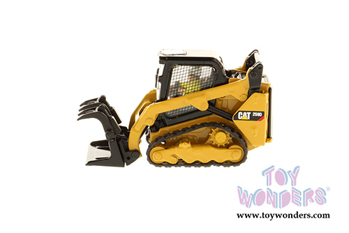 Diecast Masters - Caterpillar 259D Compact Skid Steer Loader with Operator - High Line Series (1/50 scale diecast model car, Yellow) 85526
