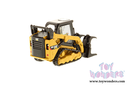 Diecast Masters - Caterpillar 259D Compact Skid Steer Loader with Operator - High Line Series (1/50 scale diecast model car, Yellow) 85526