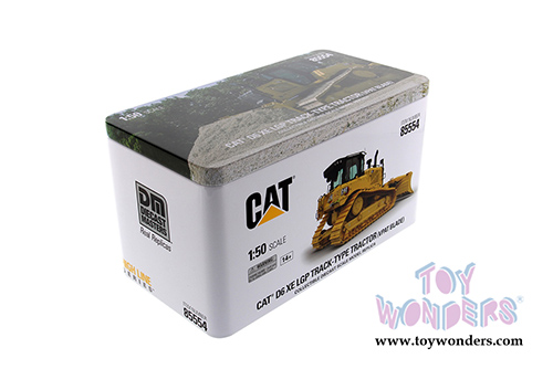 Diecast Masters - Caterpillar D6 XE LGP Track-Type Tractor with VPAT Blade and Operator - High Line Series (1/50 scale diecast model car, Yellow) 85554
