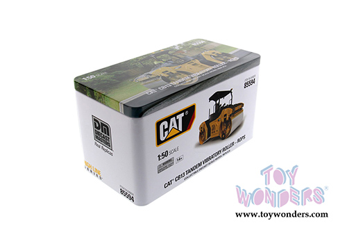 Diecast Masters - Caterpillar CB-13 Tandem Vibratory Roller ROPS with Operator - High Line Series (1/50 scale diecast model car, Yellow) 85594