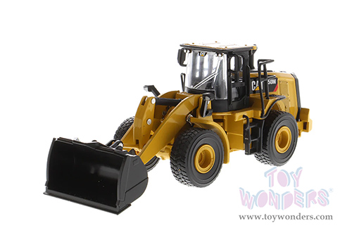 Diecast Masters - Caterpillar® 950M Wheel Loader with Log Fork and Bucket Attachment with Two Log Poles - Play & Collect! Series (1/64 scale diecast model car, Yellow) 85635 MAP: $34.99