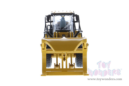 Diecast Masters - Caterpillar® 950M Wheel Loader with Log Fork and Bucket Attachment with Two Log Poles - Play & Collect! Series (1/64 scale diecast model car, Yellow) 85635 MAP: $34.99