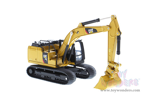 Diecast Masters - Caterpillar® 320F L Hydraulic Excavator with 5 Work Tools - Play & Collect! Series (1/64 scale diecast model car, Yellow) 85636 MAP: $34.99