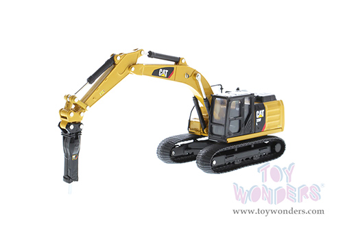 Diecast Masters - Caterpillar® 320F L Hydraulic Excavator with 5 Work Tools - Play & Collect! Series (1/64 scale diecast model car, Yellow) 85636 MAP: $34.99