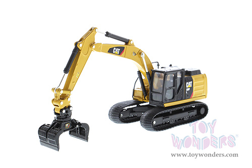 Diecast Masters - Caterpillar® 320F L Hydraulic Excavator with 5 Work Tools - Play & Collect! Series (1/64 scale diecast model car, Yellow) 85636 MAP: $34.99