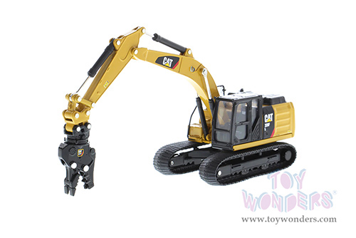 Diecast Masters - Caterpillar® 320F L Hydraulic Excavator with 5 Work Tools - Play & Collect! Series (1/64 scale diecast model car, Yellow) 85636 MAP: $34.99