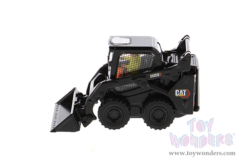 Diecast Masters - Caterpillar® 242D3 Skid Steer Loader with Operator and Working Tools - High Line Series (1/50 scale diecast model car, Special Black Paint) 85676BK MAP: $44.99