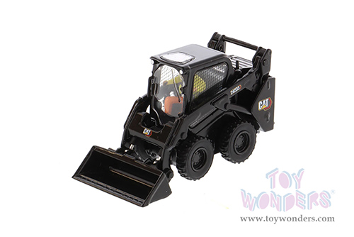 Diecast Masters - Caterpillar® 242D3 Skid Steer Loader with Operator and Working Tools - High Line Series (1/50 scale diecast model car, Special Black Paint) 85676BK MAP: $44.99