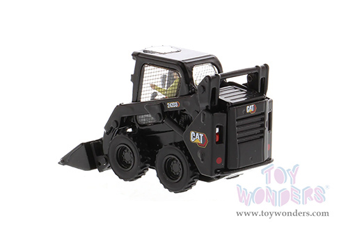 Diecast Masters - Caterpillar® 242D3 Skid Steer Loader with Operator and Working Tools - High Line Series (1/50 scale diecast model car, Special Black Paint) 85676BK MAP: $44.99