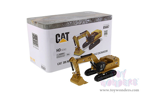 Diecast Masters - Caterpillar® 395 Next-Generation Hydraulic-Excavator Mass Excavation Version - High Line Series (1/87 scale diecast model car, Yellow) 85687 MAP: $54.99