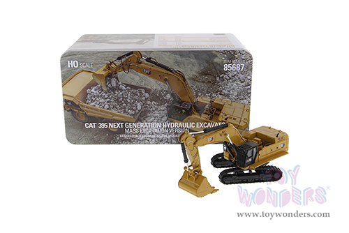 Diecast Masters - Caterpillar® 395 Next-Generation Hydraulic-Excavator Mass Excavation Version - High Line Series (1/87 scale diecast model car, Yellow) 85687 MAP: $54.99