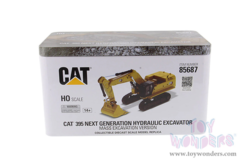 Diecast Masters - Caterpillar® 395 Next-Generation Hydraulic-Excavator Mass Excavation Version - High Line Series (1/87 scale diecast model car, Yellow) 85687 MAP: $54.99