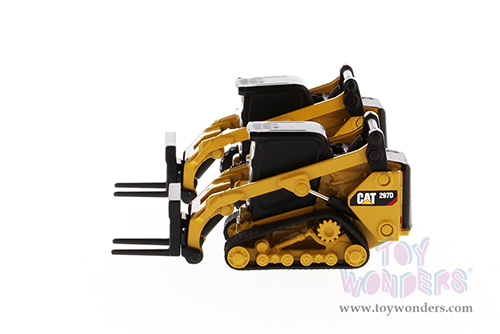 Diecast Masters - Caterpillar® 272D2 Skid Steer Loader & Cat 297D2 Compact Track Loader Twin Pack - Play & Collect! Series (1/64 scale diecast model car, Yellow/Black) 85693 MAP: $24.99