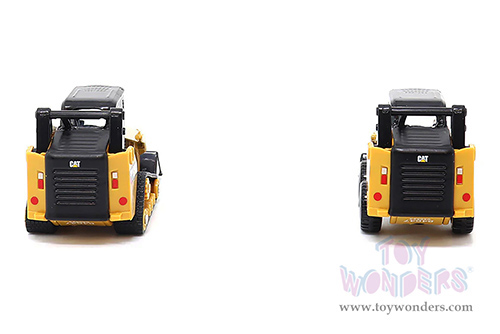 Diecast Masters - Caterpillar® 272D2 Skid Steer Loader & Cat 297D2 Compact Track Loader Twin Pack - Play & Collect! Series (1/64 scale diecast model car, Yellow/Black) 85693 MAP: $24.99