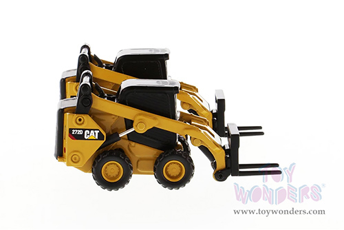 Diecast Masters - Caterpillar® 272D2 Skid Steer Loader & Cat 297D2 Compact Track Loader Twin Pack - Play & Collect! Series (1/64 scale diecast model car, Yellow/Black) 85693 MAP: $24.99