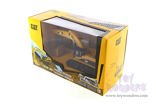 Diecast Masters - Caterpillar® 385C L Hydraulic Excavator - Play & Collect! Series (1/64 scale diecast model car, Yellow/Black) 85694 MAP: $29.99