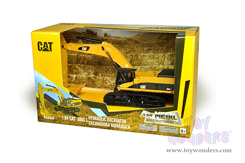 Diecast Masters - Caterpillar® 385C L Hydraulic Excavator - Play & Collect! Series (1/64 scale diecast model car, Yellow/Black) 85694 MAP: $29.99