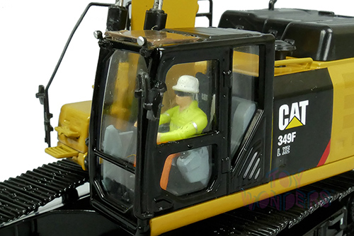 Diecast Masters - Caterpillar® 349F L XE Hydraulic Excavator with operator - High Line Series (1/50 scale diecast model car, Yellow/Black) 85943 MAP: $119.99