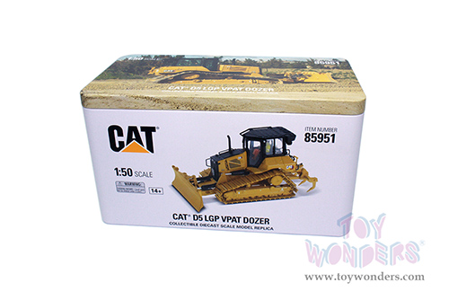 Diecast Masters - Caterpillar&reg; D5 LGP VPAT Track Type Dozer with Operator - High Line Series (1/50 scale diecast model car, Yellow/Black) 85951
