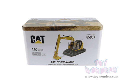 Diecast Masters - Caterpillar® 315 Small Hydraulic Excavator with Operator - High Line Series (1/50 scale diecast model car, Yellow) 85957 MAP: $94.99