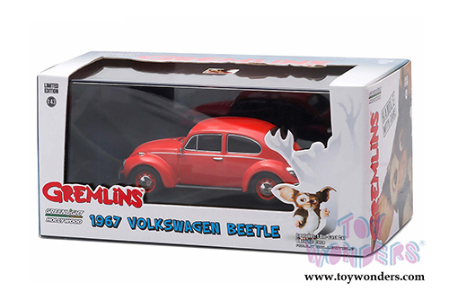 Greenlight Hollywood Gremlins - Volkswagen Beetle Hardtop (1967, 1/43 scale diecast model car, Red) 86072
