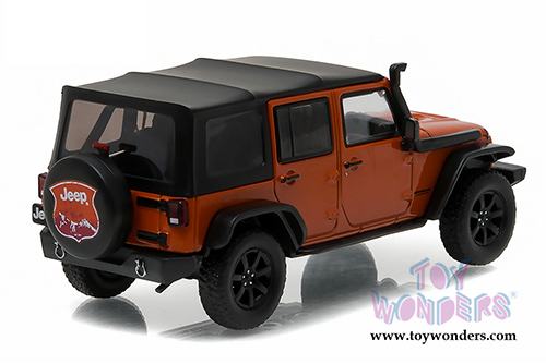Greenlight - All Terrain Jeep Wrangler with Snorkel (2014, 1/43 scale diecast model car, Copperhead Pearl) 86079