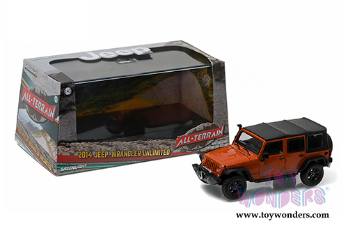 Greenlight - All Terrain Jeep Wrangler with Snorkel (2014, 1/43 scale diecast model car, Copperhead Pearl) 86079