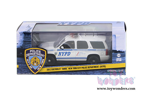 Greenlight - Chevrolet Tahoe New York City Police Department | NYPD (2012, 1/43 scale diecast model car, White w/Blue) 86082